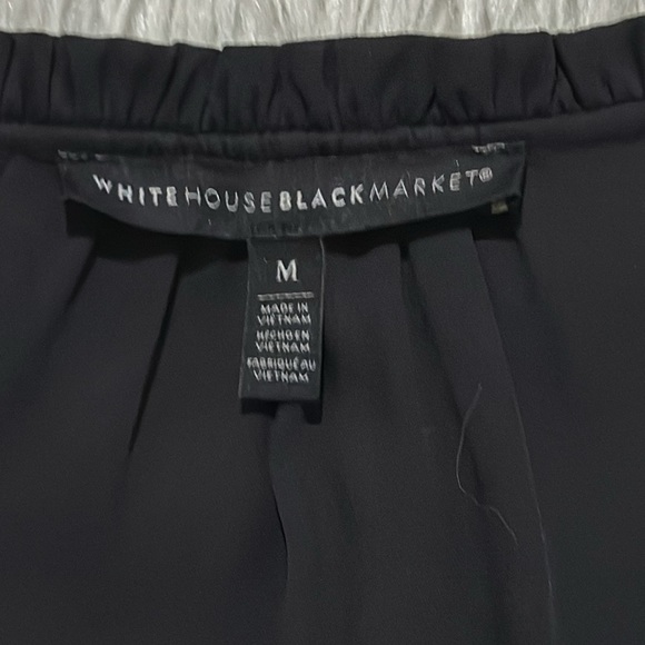 White House black market open lace sleeve elastic blouse size medium - Picture 4 of 6